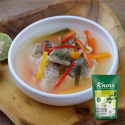 Knorr Bumbu Rasa Jeruk Nipis 400G - Knorr Lime Powder, bubuk jeruk nipis berkualitas yang mudah dibuat dan dapat digunakan untuk berbagai hidangan.